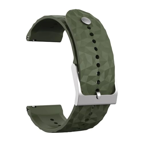 SRMVRNKNNK 24mm�V���R���X�g���b�v�AFit For Suunto 9�AFit For Baro 7�AD5�AFit For Spartan Sport Wrist�ɓK��(Military Green)