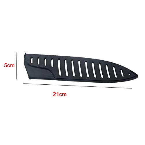 Black Plastic Kitchen Knife Blade Protector Cover For 8 Inches Knife, 8 Inch Knife Sheath, 8 Inch Knife Cover Practical Black Protector For Knife Blade Kitchen Utensil #TOP1