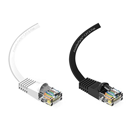 Cable Ethernet Plano CAT6 7 ft Blanco InstallerParts miniatura 3