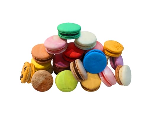 French Macarons Gift Box - 24 Assorted Flavors, Freshly Baked European Macaron Cookies | Premium Variety Pack, Fine Dessert Treats, Birthday, Holiday, Mother's Day, Valentine's Day Gifts | Gourmet Macaroons, Luxury French Pastries, Exquisite Confectionery, Perfect for Parties, Weddings, Corporate Gifts