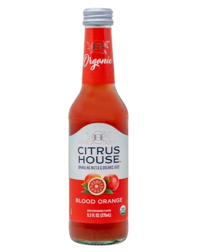 Citrus House Organic Sparkling Juice, Variety Pack, Modern Italian Soda, No Added Sugar, No Preservatives, 9.3 Fl Oz Glass Bottle (Pack of 12)