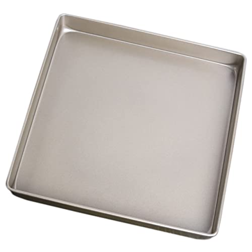 Zerodeko Nonstick Square Baking Tray for Cake And Cookies Steel Baking Plate for Home And Restaurant Use