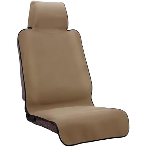 DREAMANIA Waterproof Seat Cover Towel, Premium Sweat Carseat Protector, Perfect for Universal Anti-Slip Car Truck SUV Seat, Great for Surfing Yoga Gym Workout, Tan Cover
