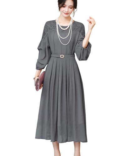 エレガント ロングドレス レースアップ バック 結婚式 ワンピース パーティー 40代 大人っぽい