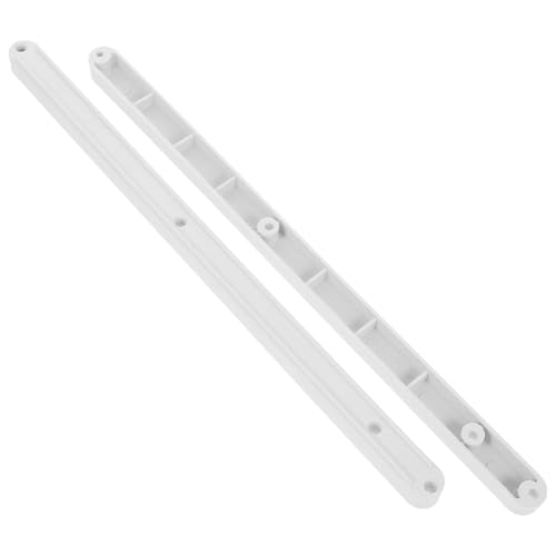 UKCOCO Rieles de Plástico para Cajones de Cocina, Guías Lisas de 12 Pulgadas para Muebles y Armarios, Correderas Deslizantes para Uso Doméstico, Pack de 2 Unidades