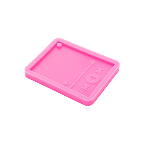 Shiny Glossy Resin Media Player Mold Epoxy Craft Keychain Silicone Moulds Polymer Clay DIY Jewelry Making Silicone Molds