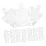 Cabilock 100pcs Thickened Plastic Cake Boards with Handle Reusable Cake Holders for Parties Weddings and Bakeries for All Shapes