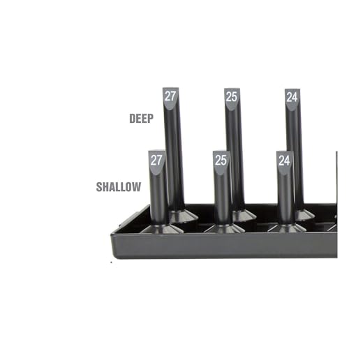 OEMTOOLS 22233 Tool Storage Organizer for SAE and Metric Socket, 6PC Socket Organizers for 1/4", 3/8", and 1/2" Drive Sockets, Optimize Toolbox Organization