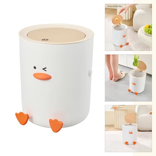 Bote de basura pequeño de diseño pato para escritorio miniatura 2