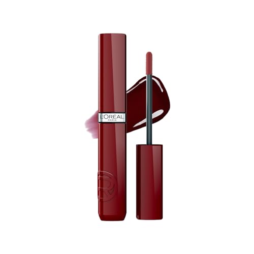 L’Oréal Paris Infallible Laque Resistance Lacquer-Like Shine Finish. 16H longwear lacquer lipstick. High-impact color, zero transfer – 550 Noir Cherry, 4ml