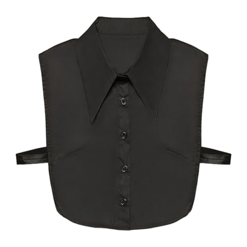 Cuello postizo para oficina y diario: accesorio desmontable de solapa clásica