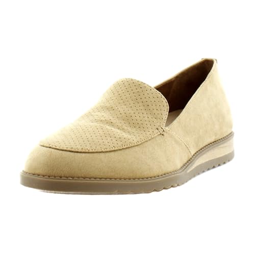 Dr. Scholl's Shoes Women's Jet Away Flat Loafer Oxide Blue Microfiber 10 M