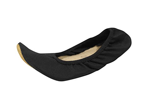 Yump Yumpz - Zapatillas de gimnasia alemanas. Zapatillas de gimnasia o ballet para niñas y niños. Talla 22-35, color Negro, talla 35 EU