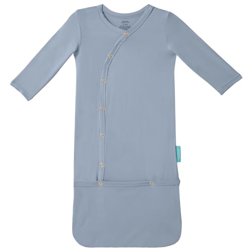 Image of PurComfy Supersoft Baby Sleeper Gowns, Premium Bamboo Viscose Infant Nightgown Sleepers Preemie Newborn Snap Bundler