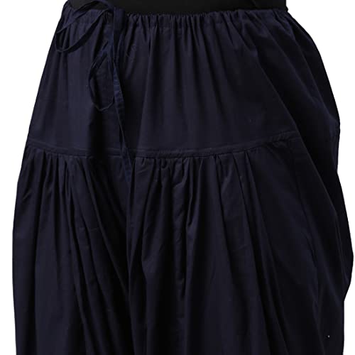 Image of GO COLORS Soft Cotton Salwar for Women | Relaxed Fit, Mid Rise, Ankle Length, Drawstrings