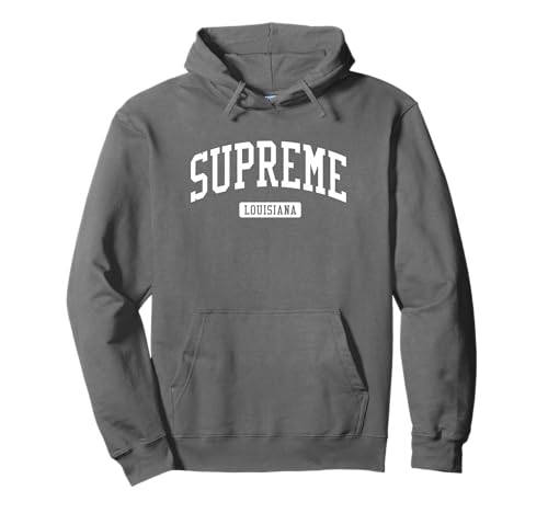 Design sportif vintage Supreme Louisiana LA Sweat à Capuche