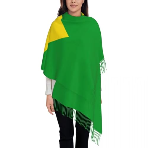 GONMFKM Chal Con La Bandera De Brasil Para Mujer - Estolas Con Estampado De Emblema Nacional Larga Suave Cálida De Invierno Con Borlas Para Vestidos De Noche Damas De Honor Bodas Novias Grandes