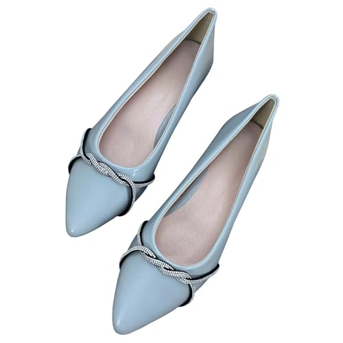 Image of Stunner Womens Flats Fashion Pointed Toe Bowknot Ballet Flats Cute Slip On Dress Flats Comfortable Party Wedding Flats2
