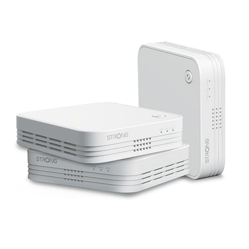 STRONG - Kit WiFi Mesh - AC 1200 Mbps - hasta 450m² de Cobertura WiFi Adicional - Compatible con...