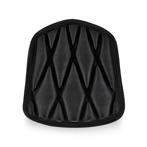 SaferCCTV Funda para asiento de motocicleta, protector acolchado para asiento de motocicleta, cojín de asiento de motocicleta de malla 3D de refrigeración por aire, talla M