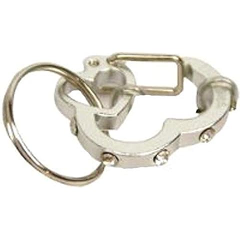 Rubit Medium Heart Rhinestone Aluminum Dog Tag Clip - Silver Cover