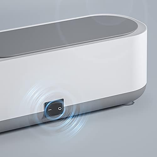 Singular-Point NEW Jewelry Cleaner Ultrasonic, Personal Glasses Ultrasonic Cleaner, 8000 Hz Professional Portable Household Glasse/Ring/Silver Cleaning Machine 300ml Stainless Steel Tank (SP-10)