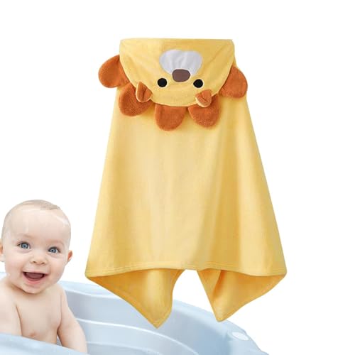 Toalla con Capucha para niños, Toalla de Dibujos Animados con Capucha | Toalla de niños de Bata de baño Animales de Dibujos Animados | Poncho de natación Engrosado de la Manta Absorbente de los niños
