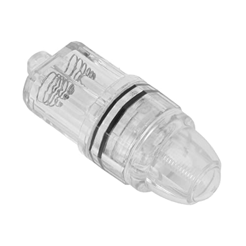 Deep Drop Fishing Light Transparent Plastic AA Battery Powered LED Fishing Light for Trolling Sea Freshwater (White)