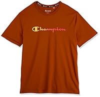 Champion Men's Ombre Script Tee, Annatto, X-Large