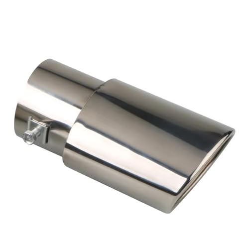 Silencieux d'échappement double sortie carrée en acier inox anti-corrosion durable
