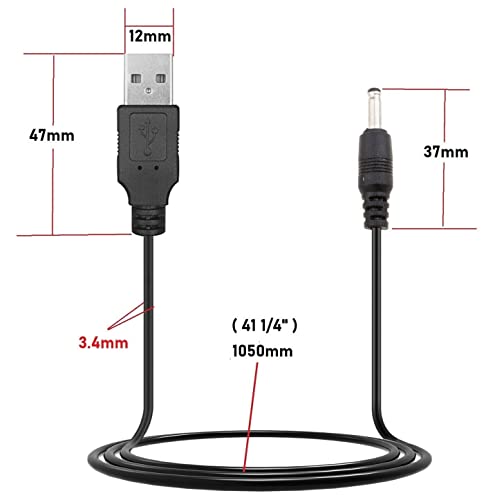 NTQinParts DC USB Power Charging Cable Cord for Dragon Touch Classic 10 Digital 10 inch Digital Picture Frame WiFi IPS Touch Screen HD Display Frame image 4