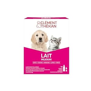 Clément Thékan – Lait Milkkan – Lait en Poudre – Aliment complet d&rsquo;allaitement des Chiots et Chatons – 400 g (2×200 g)