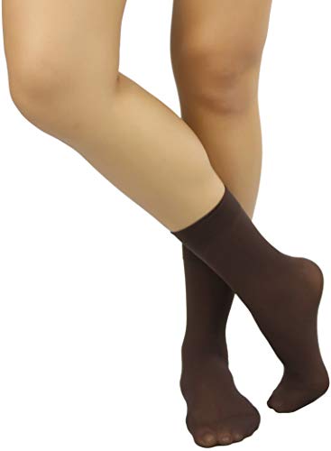Image of ToBeInStyle Womens Pack of 6 Trouser Solid Print Anklet Socks