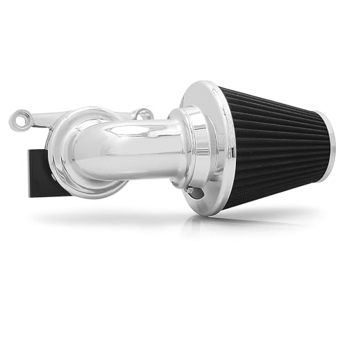 Big Sucker cone Air filter intake for harley air Cleaner Sportster Softail fatboy heritage dyna touring street road king Glide (Nake - Chromed, Type C : Touring 08-16, Softail 16-17) by NicMachine - Image 3
