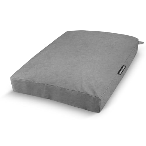 HAPPERS Cojín de Suelo Naylim Mate Impermeable Multiusos para Exterior, Banco y Palets - Comodidad y Versatilidad en un sólo Cojín Gris Claro 60x80
