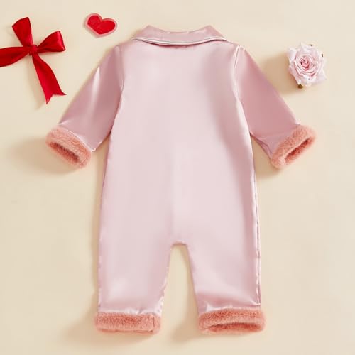 Newborn Baby Girl Boy Silk Pajamas Romper Long Sleeve Button Down One Piece Satin Pj Infant Jumpsuit Sleepwear4