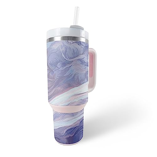 MightySkins Skin Compatible with Stanley The Quencher H2.0 FlowState 40 Oz Tumbler - Whirlwind | Protective, Durable, and Unique Vinyl Decal wrap Cover | Easy to Apply, Remove, and Change Styles