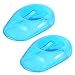 Hair Color Earmuffs, Ear Protection Tools, 2Pcs Blue Ear Cover Anti Staining Plastic Guard Protects Earmuffs from the Dye Great for Home Personal Use Or Business Hairdressing Salon
