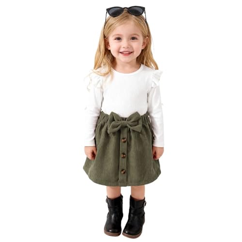 Image of A.T.U.N. (ALL THINGS UBER NICE) Stylish Winter-Ready Girls Dress | Round Neck with Long Sleeve and Bow Detail | Warm & Trendy Outfit