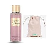 VS Pure Seduction Shimmer Body Spray and Savour the Essence Fabric Bag | Body Spray Womens