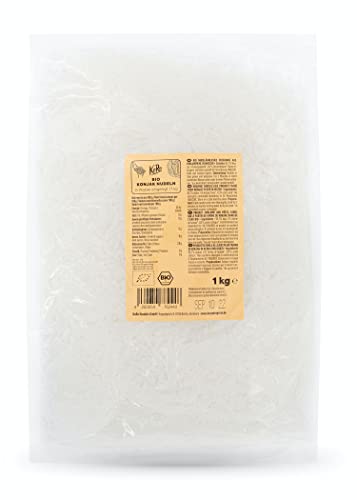 KoRo – Bio Konjaknudeln in Wasser 8 x 1 kg – Kalorienarme Alternative zu Weizennudeln – Fettfrei – Vegan