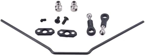 -Front Anti-Roll Bar Sway Bar Set 8044 for 1/8 ZD Racing 08423 08425 08426 08427 9020 9072 9116 9203 RC Car Upgrade Parts - (Color: Black)