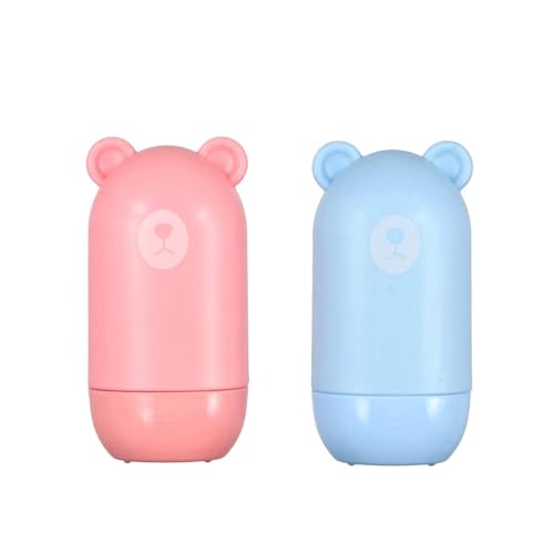 GUDEKIKL 2Pcs Identity Theft Protection Roller Stamp, Portable Plastics Rolling Stamp, Bear Shape Security Stamp Roller, Privacy Seal Express Applicator