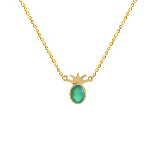 Pendentif Samana Vert LAVANI JEWELS collier femme pierre verte