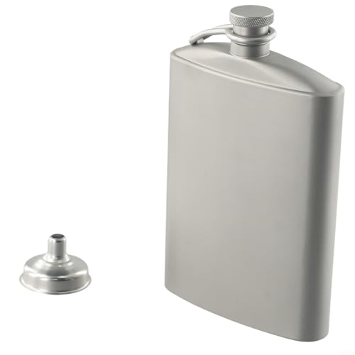 Bouteille à liqueur en acier inoxydable 260ml avec bouchon silicone étanche