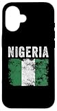 custodia per iphone 16 bandiera della nigeria invecchiata – uomini donne bambini – bandiera nigeriana