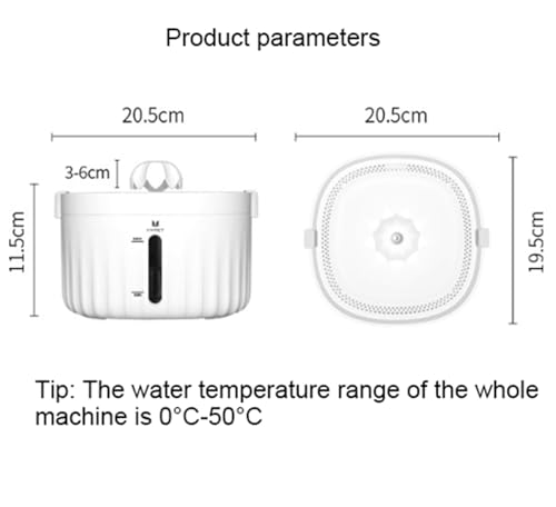 Fuente de agua automática para gatos y perros 2L miniatura 6