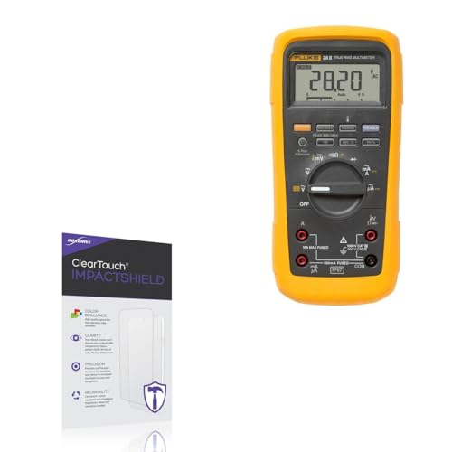 BoxWave Screen Protector Compatible with Fluke Fluke 28 II - ClearTouch ImpactShield (2-Pack), Impenetrable Screen Protector Flexible Film