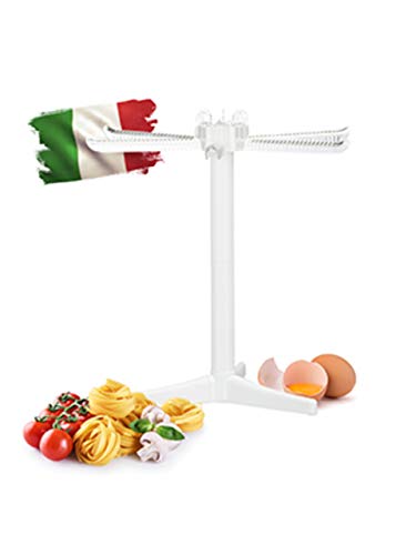 relaxdays Secador Pasta Fresca con 6 Brazos, Tendedero Plegable, Soporte, Dryer, Plástico, 1 Ud, 31 x 31 x 31 cm,...