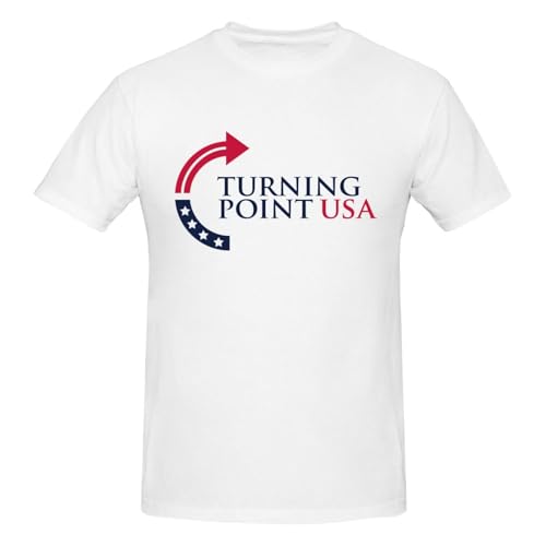 Turning Point USA Tpusa T-Shirt Men's Short Sleeve Crew Neck Cotton Shirt